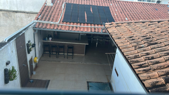 vista para piscina